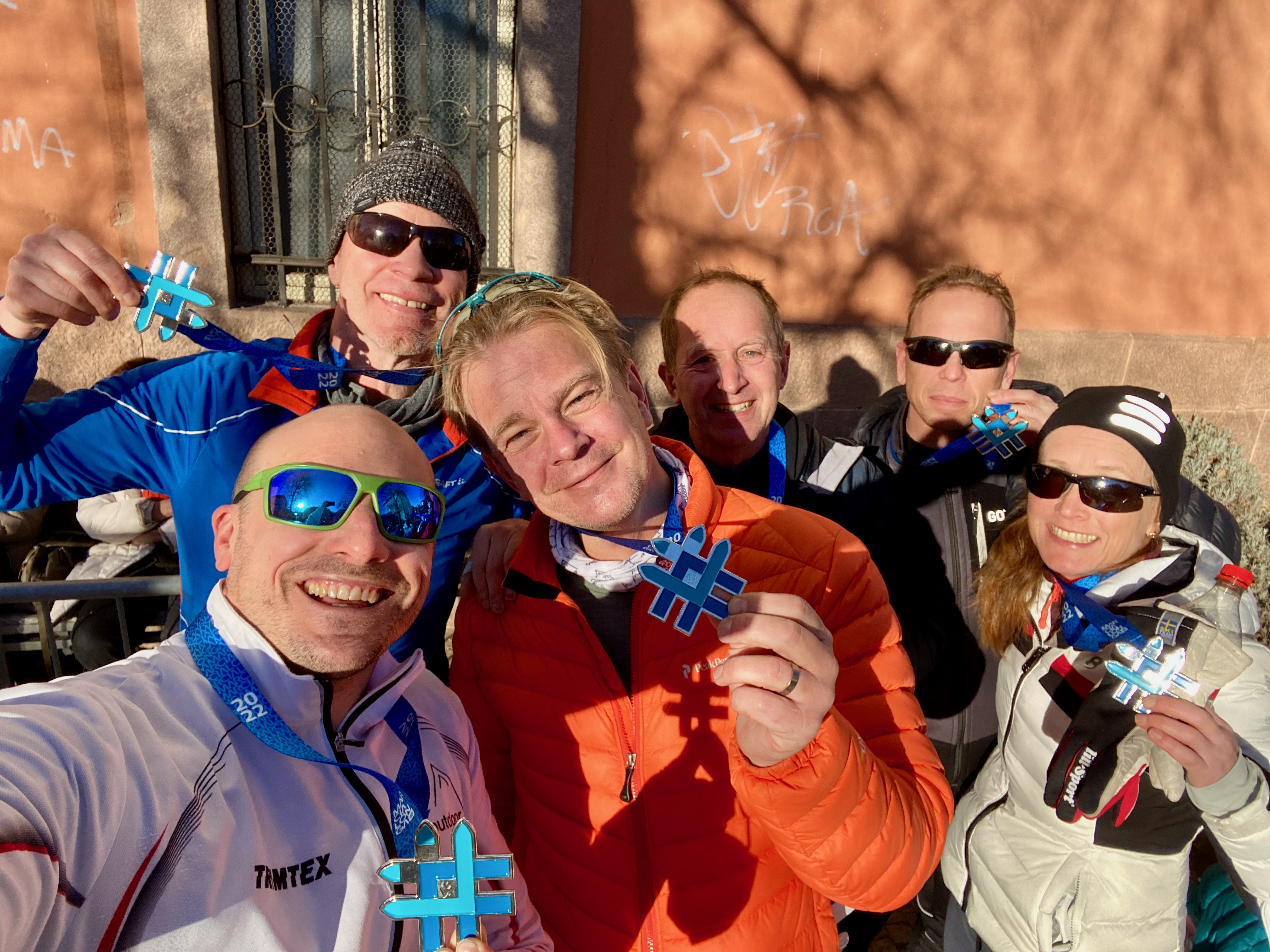 Gruppträning utomhus för företag